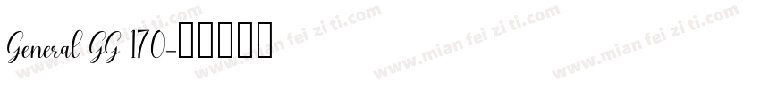 General GG 170字体转换